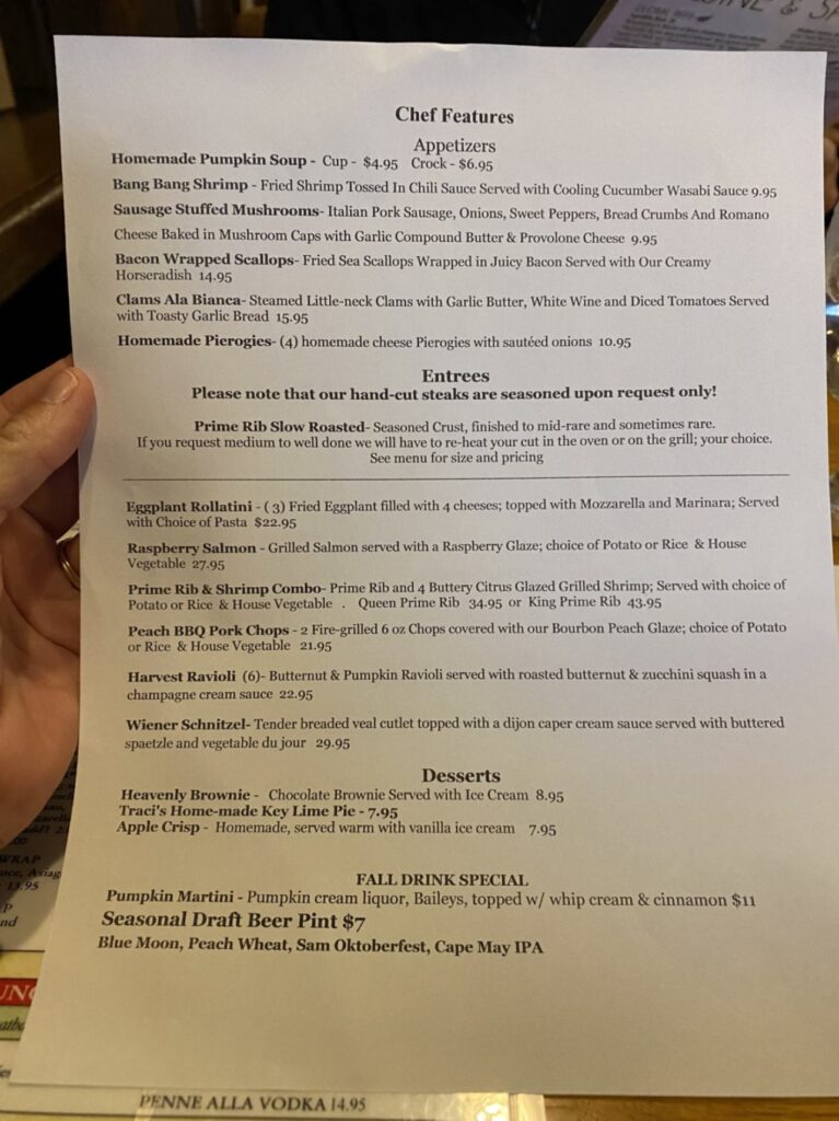 The Big A Grillehouse Menu 2
