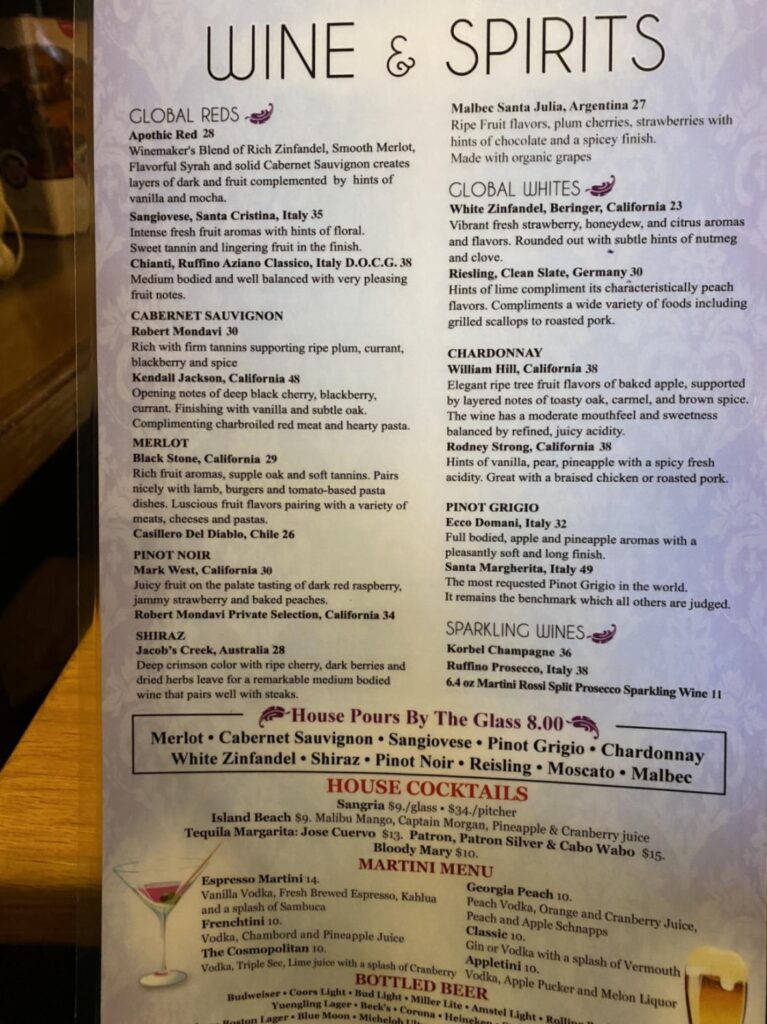 The Big A Grillehouse Menu 5
